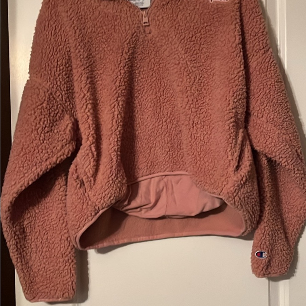Champion Pink Sherpa Pullover